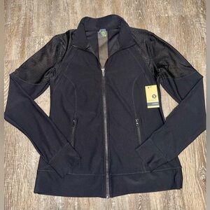 NWT Xersion Black Ventilation Zip-up Jacket for Women